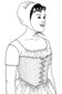 A ''Transition Stay'' Fashionable Circa 1796-1806. By Past Patterns #30, 19th Century